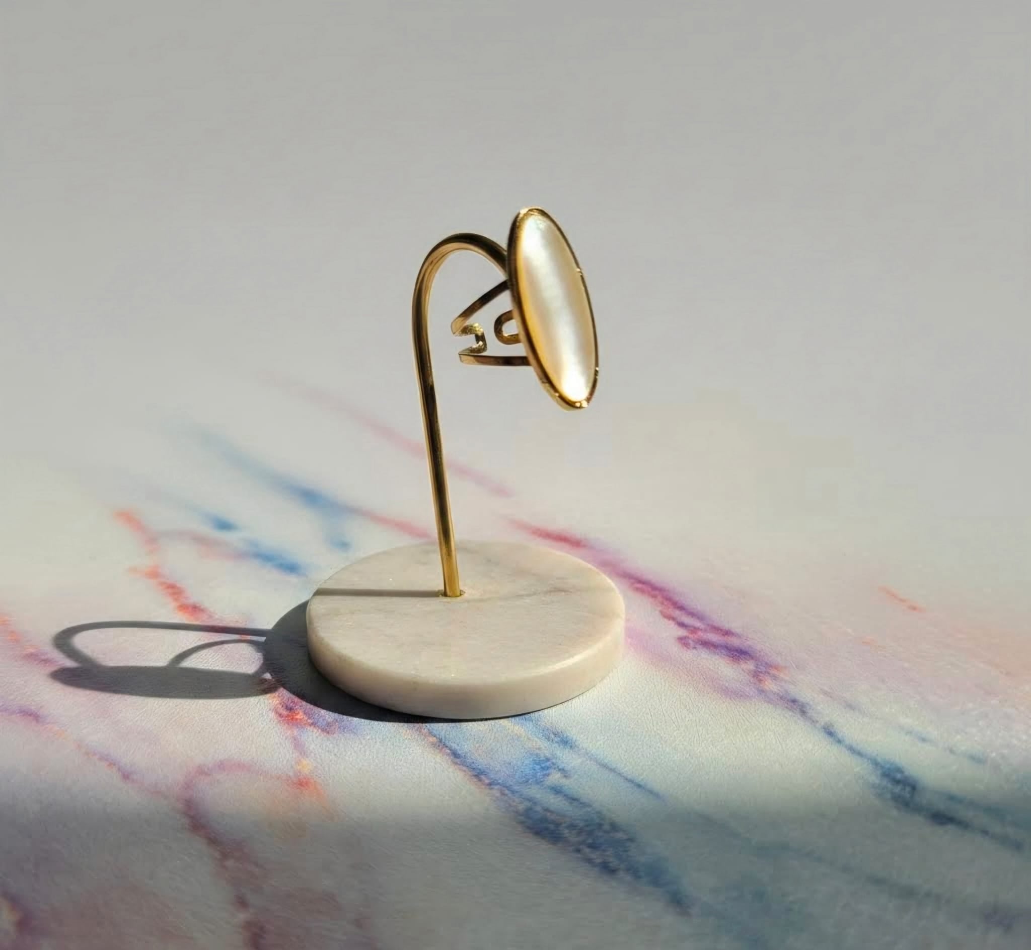 Oval Shell Ring