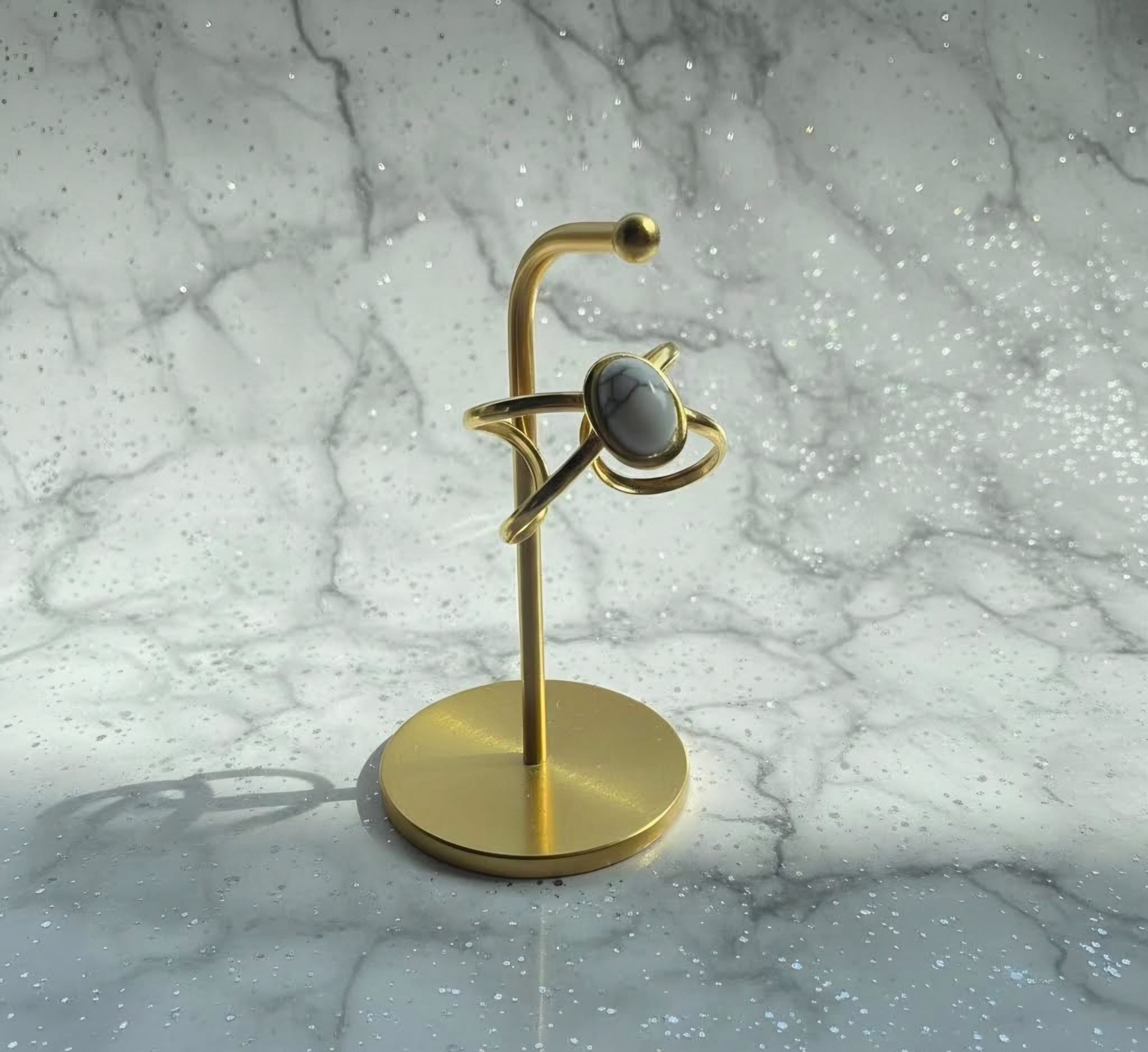 Marble Open Ring