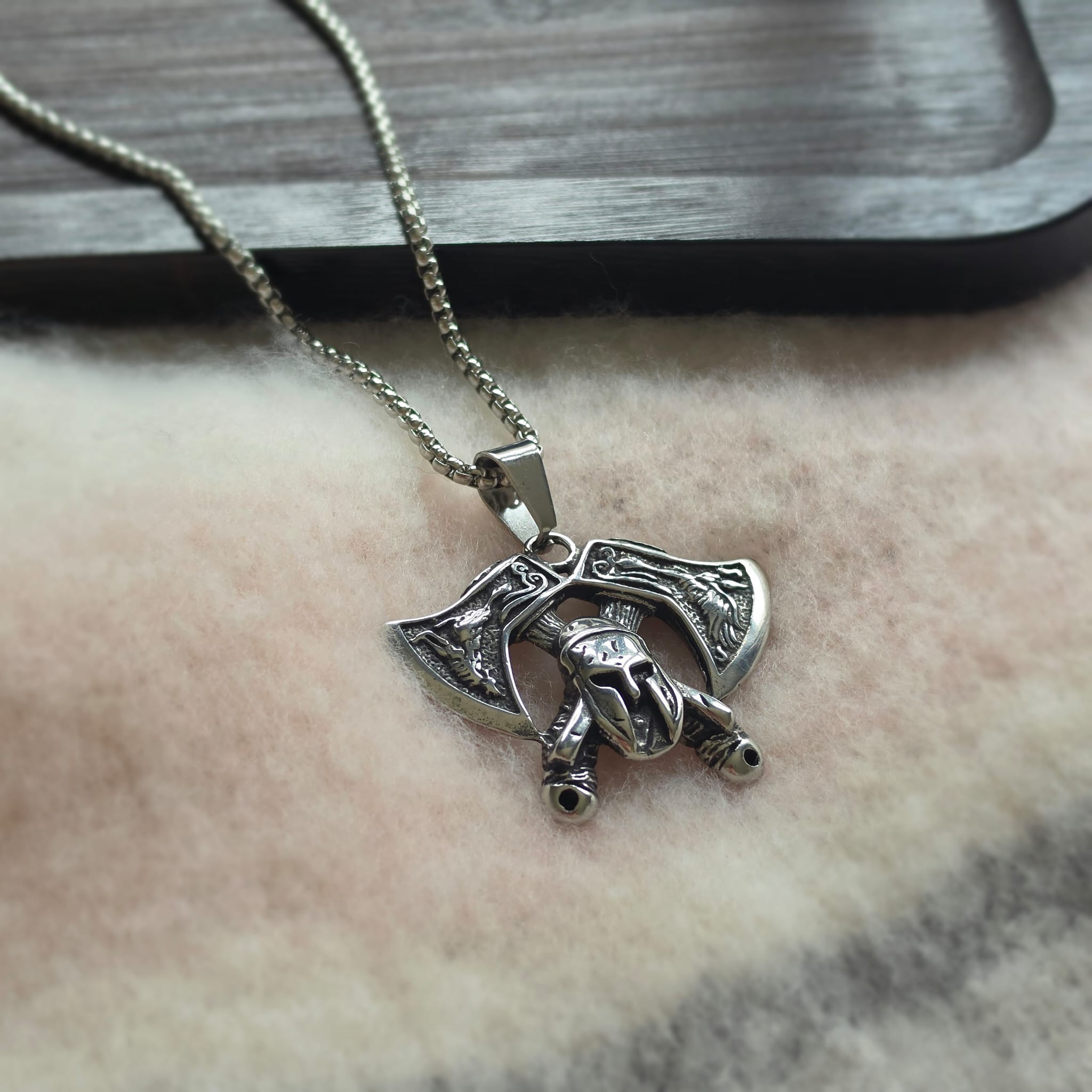 Double Axe Necklace